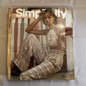 Vintage July 1973 Simplicity Store Counter Pattern Book collectible